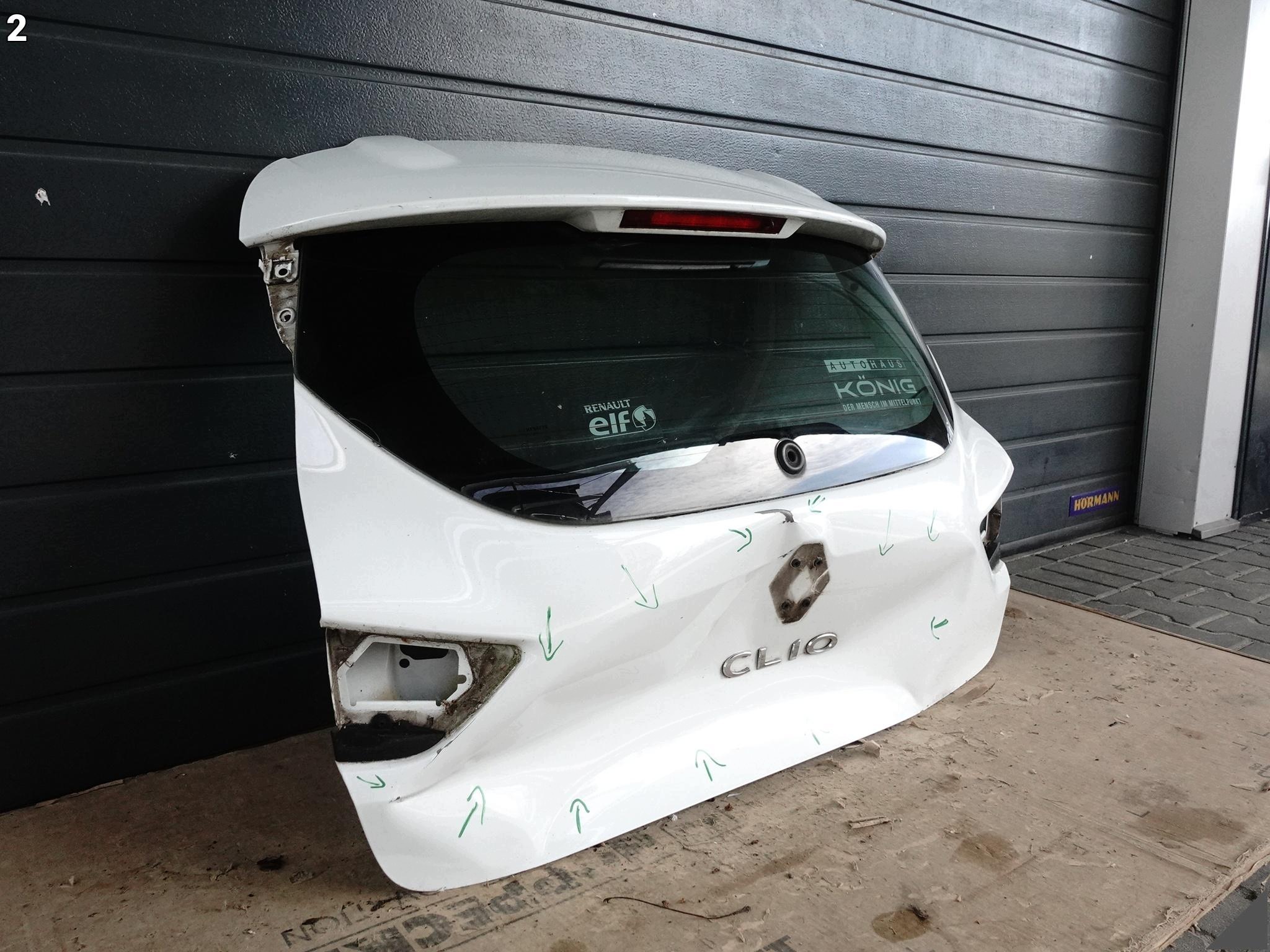 RENAULT CLIO IV 4 HATCHBACK 12- trunk door boot rear part + window + light STOP