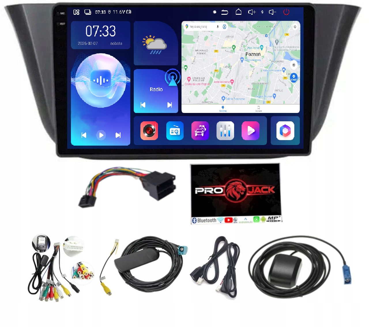 Rádio Navigace Iveco Daily 2013-2020 Carplay Android Auto 6GB 128GB Sim