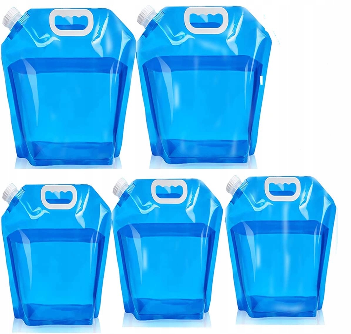 KANISTRY NA WODĘ SKŁADANE POJEMNIKI 2x5L 3x10L