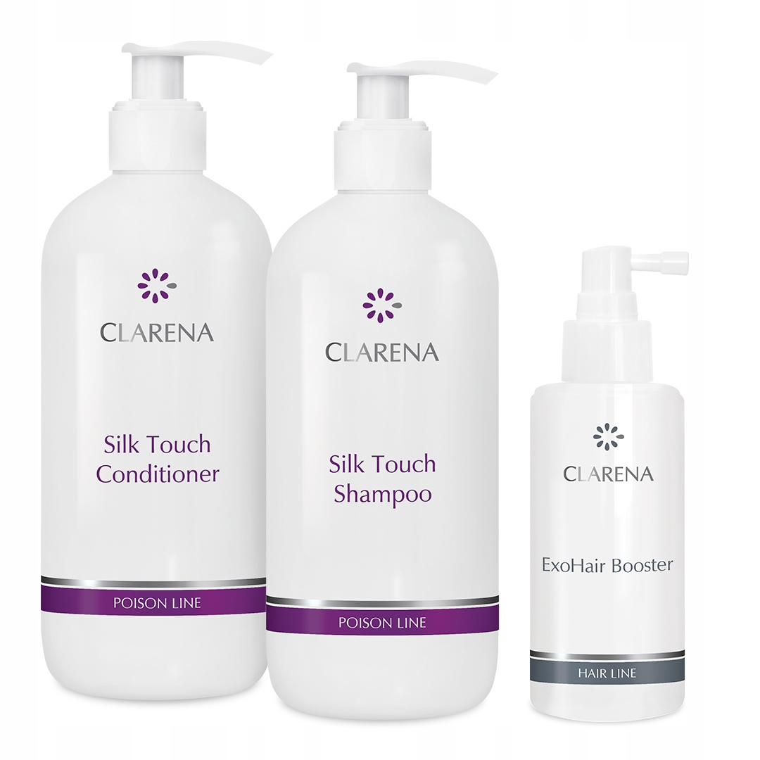 Clarena Zestaw do Włosów Odnawiający Ujędrniający Włosy Odżywka Szampon 3W1