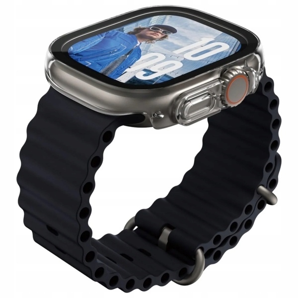 Pouzdro Panzerglass pro Apple Watch Ultra 1/2, rámeček Přední strana Fólie, pouzdro