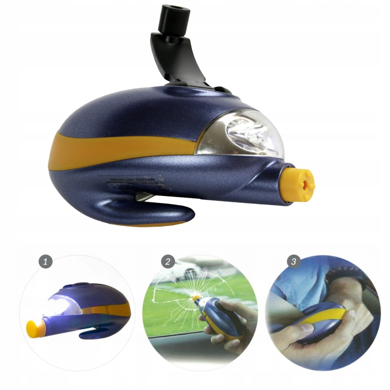 

Latarka Led Na Korbke Nóż Do Pasów Młotek Do Szyby