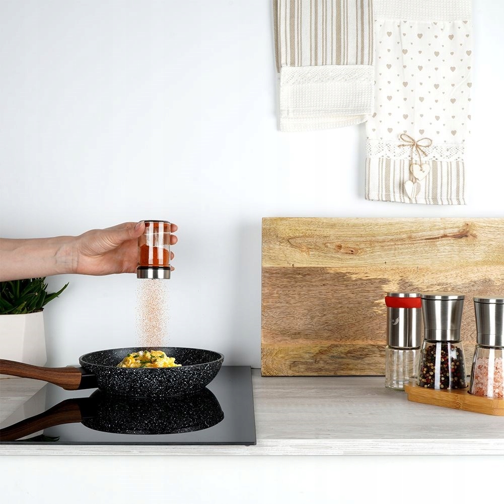 Pojemnik NA PRZYPRAWY kuchenny z sitkiem przyprawnik szklany sitko 100 ml Linia 12064UNIW