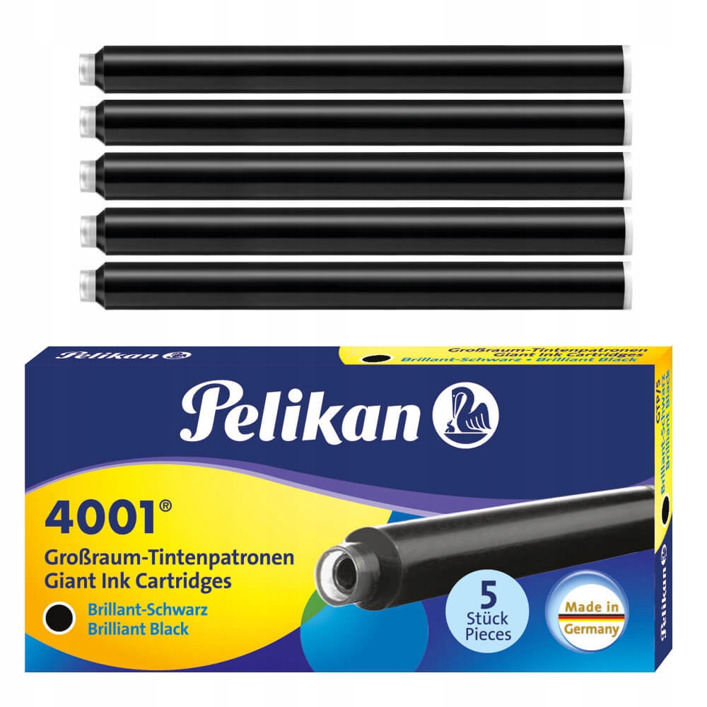 

Naboje atramentowe 4001 długie GTP/5 czarn Pelikan