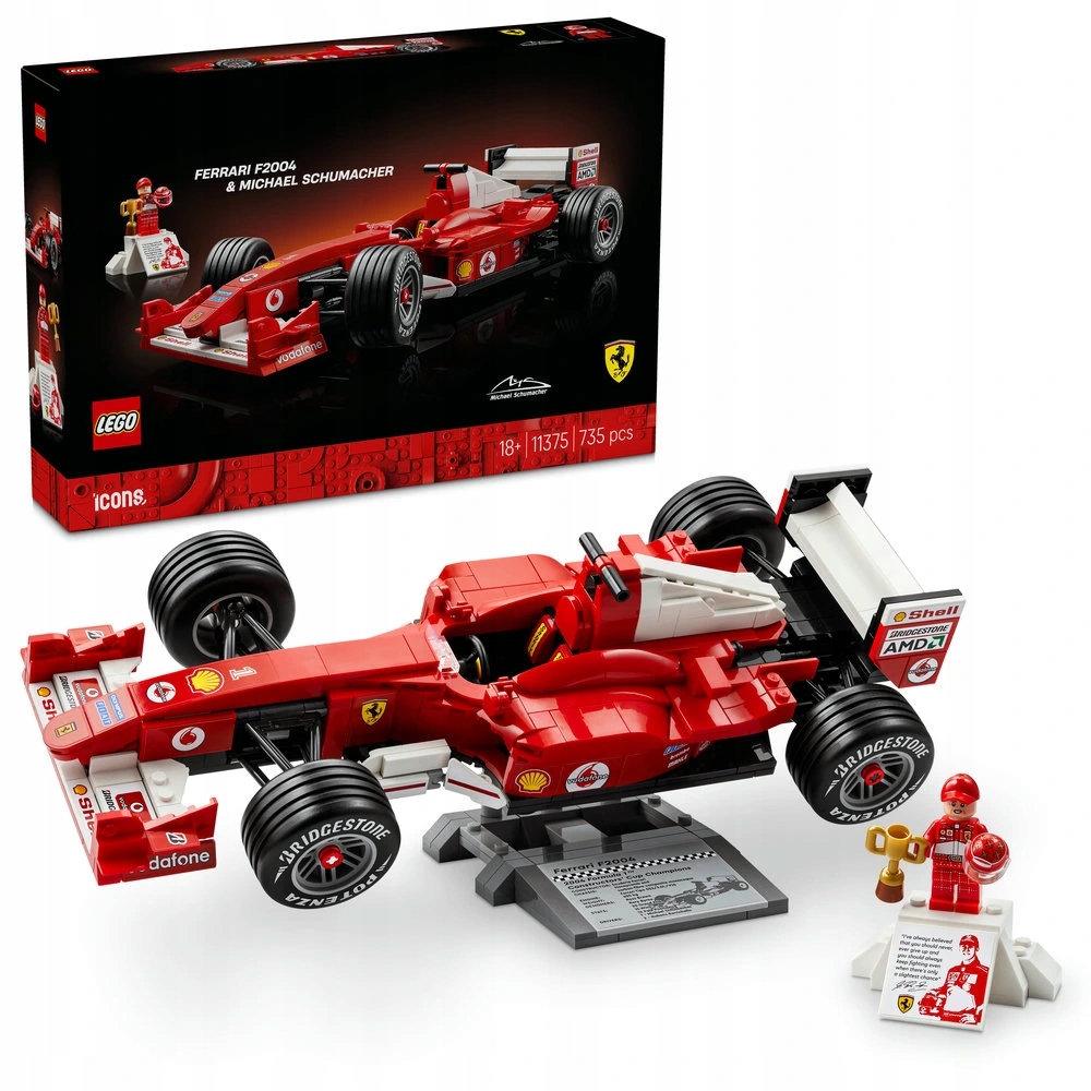 Lego Icons 11375 Ferrari F2004 a Michael Schumacher