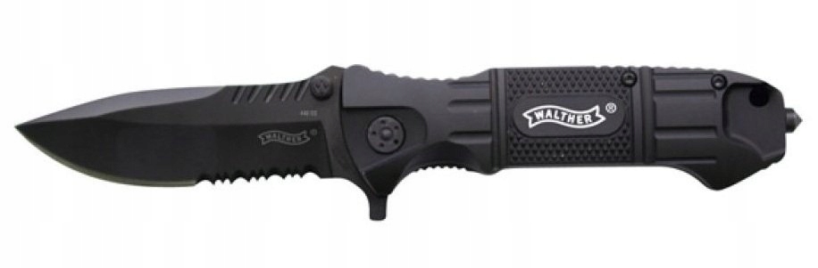 Nůž Walther Black Tac Sbíječka na sklo Tanto