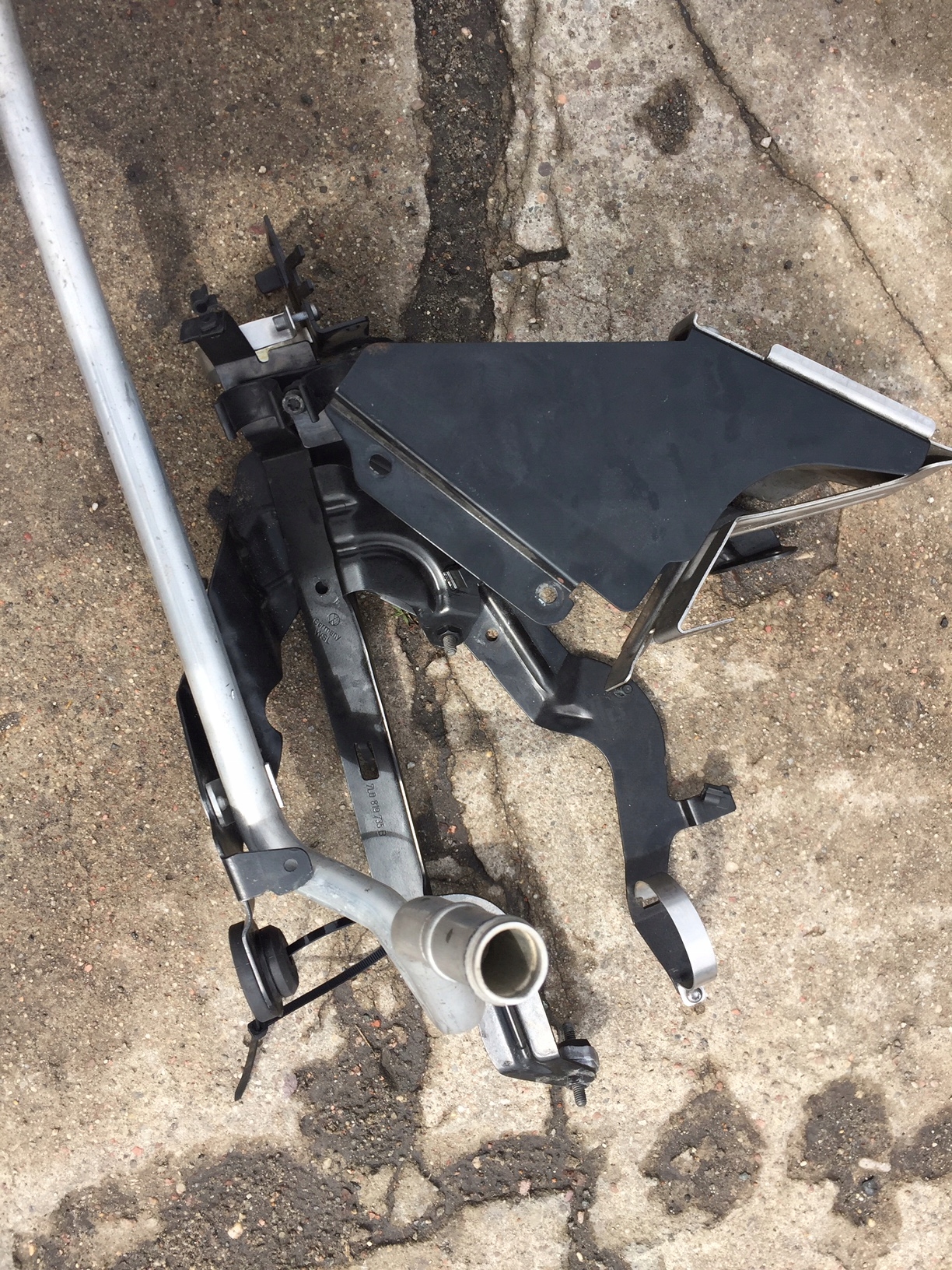 AUDI Q7 4L Poignée Support plaque WEBASTA 7L0819750G