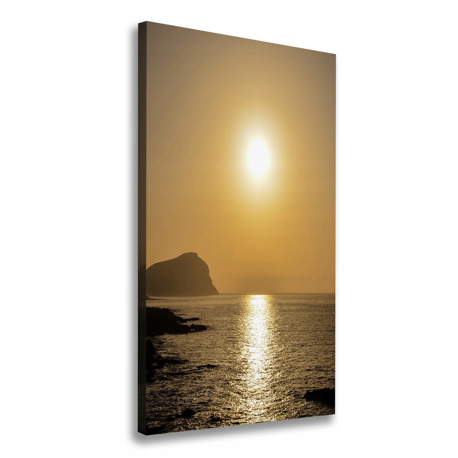 

Foto obraz na płótnie Zachód słońca morze 50x100cm