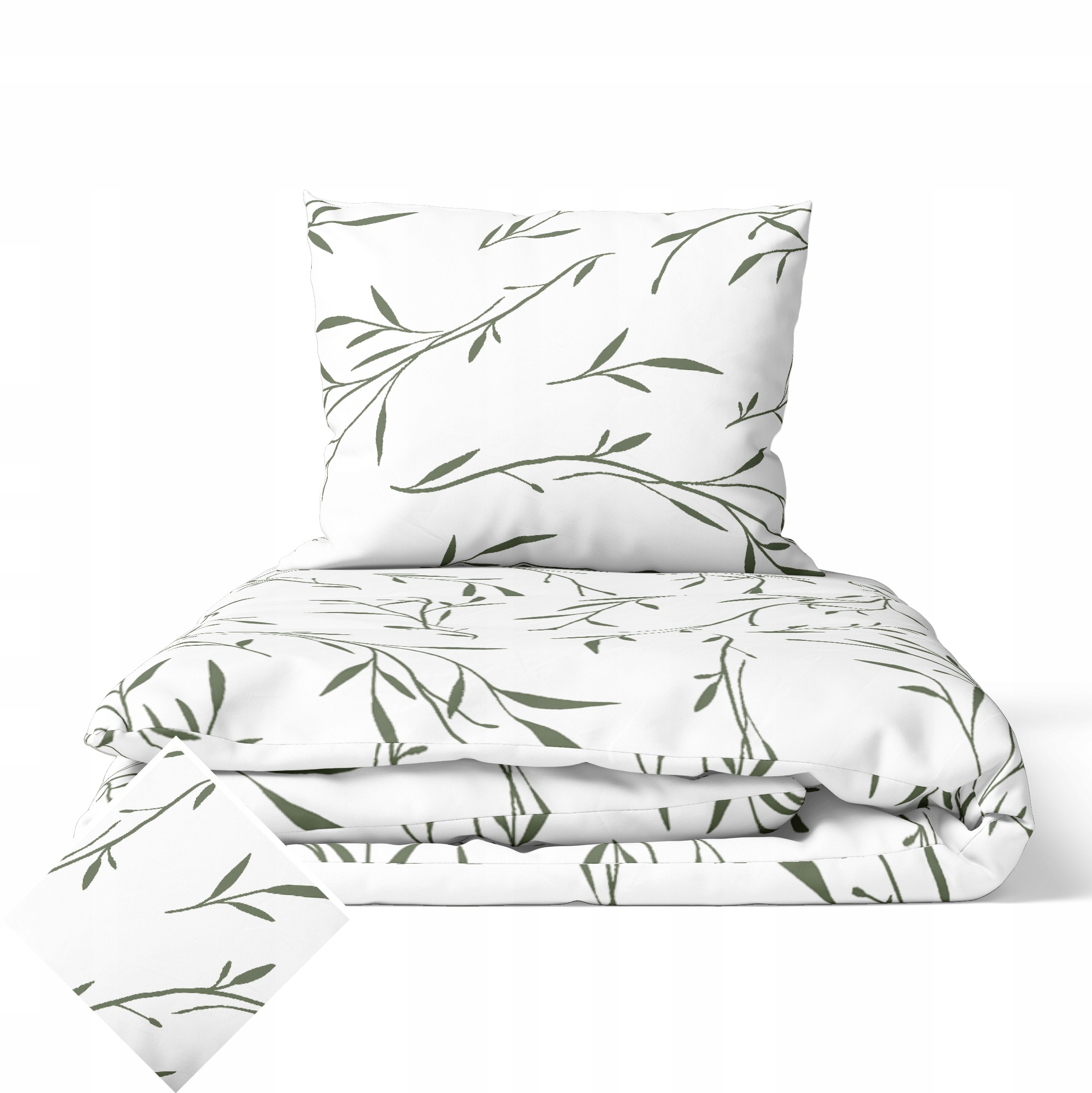 Sada Povlečení 160x200 2x70x80, 100% Bavlna, 140 g/m2, vzor: Oliva zi