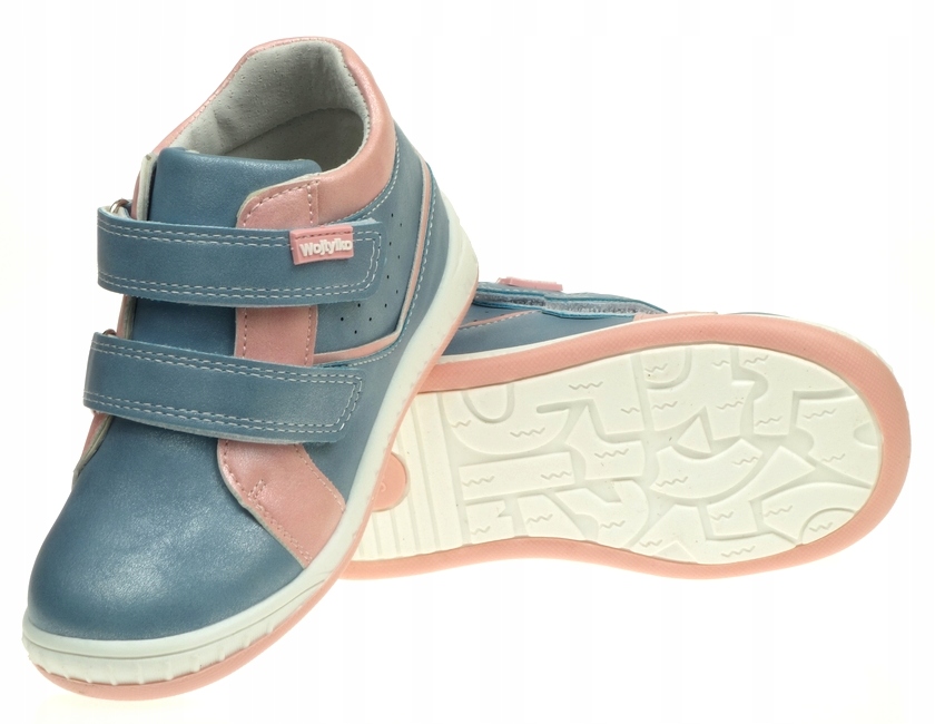 Trzewiki Półbuty WOJTYŁKO za Kostkę Rzepy Skóra 30 Bohater brak