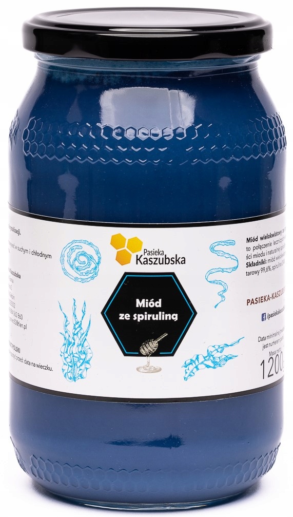 Levně Med Se Spirulinou 1,2 kg Pasieka Kszubska