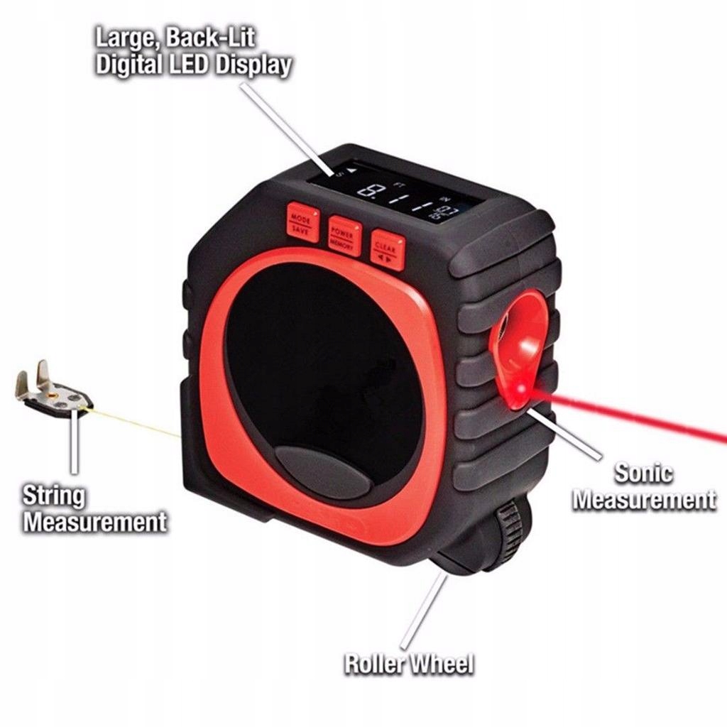 w Measure Digital Tape Measure String Mode/ Marka bez marki