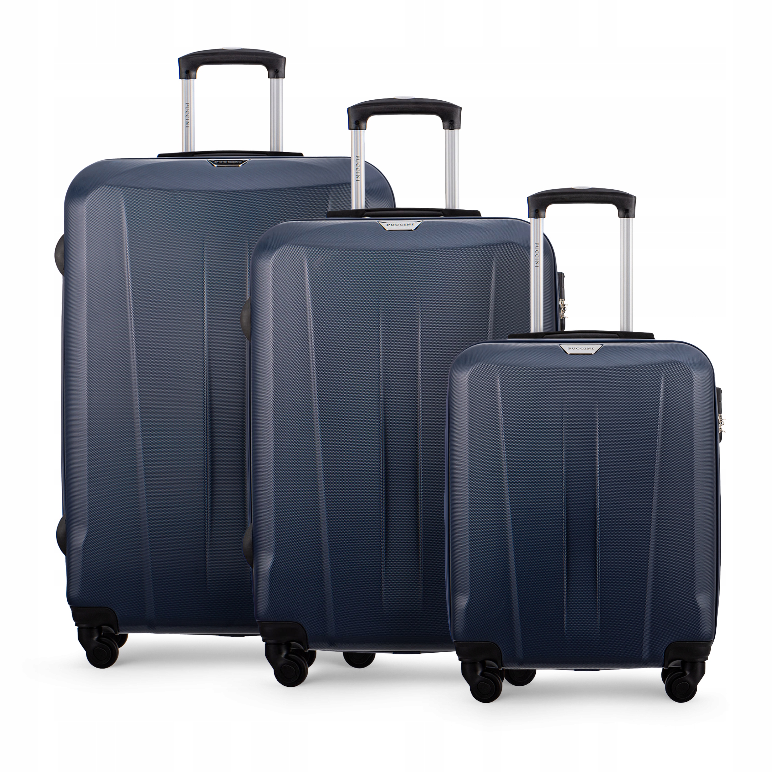 Puccini Sada Abs cestovních kufrů na kolečkách 3v1 ABS03 7A