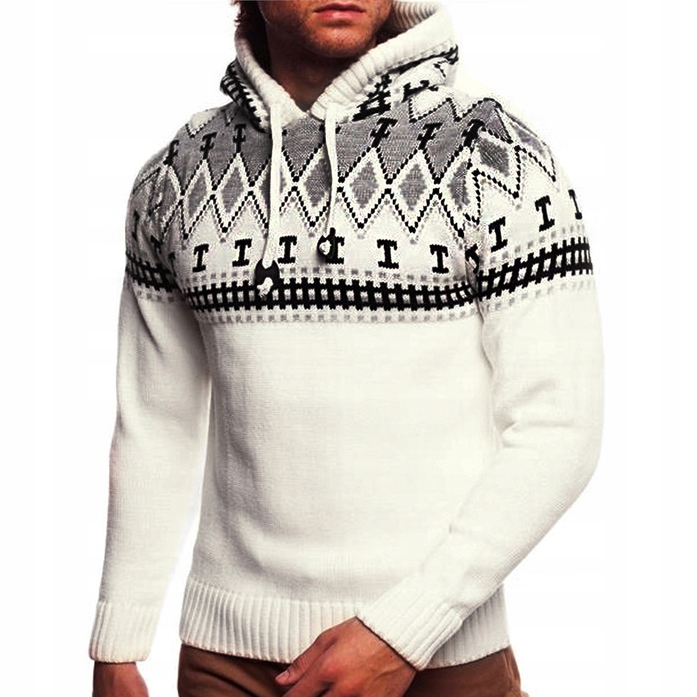 Pánský svetr s kapucí Norský