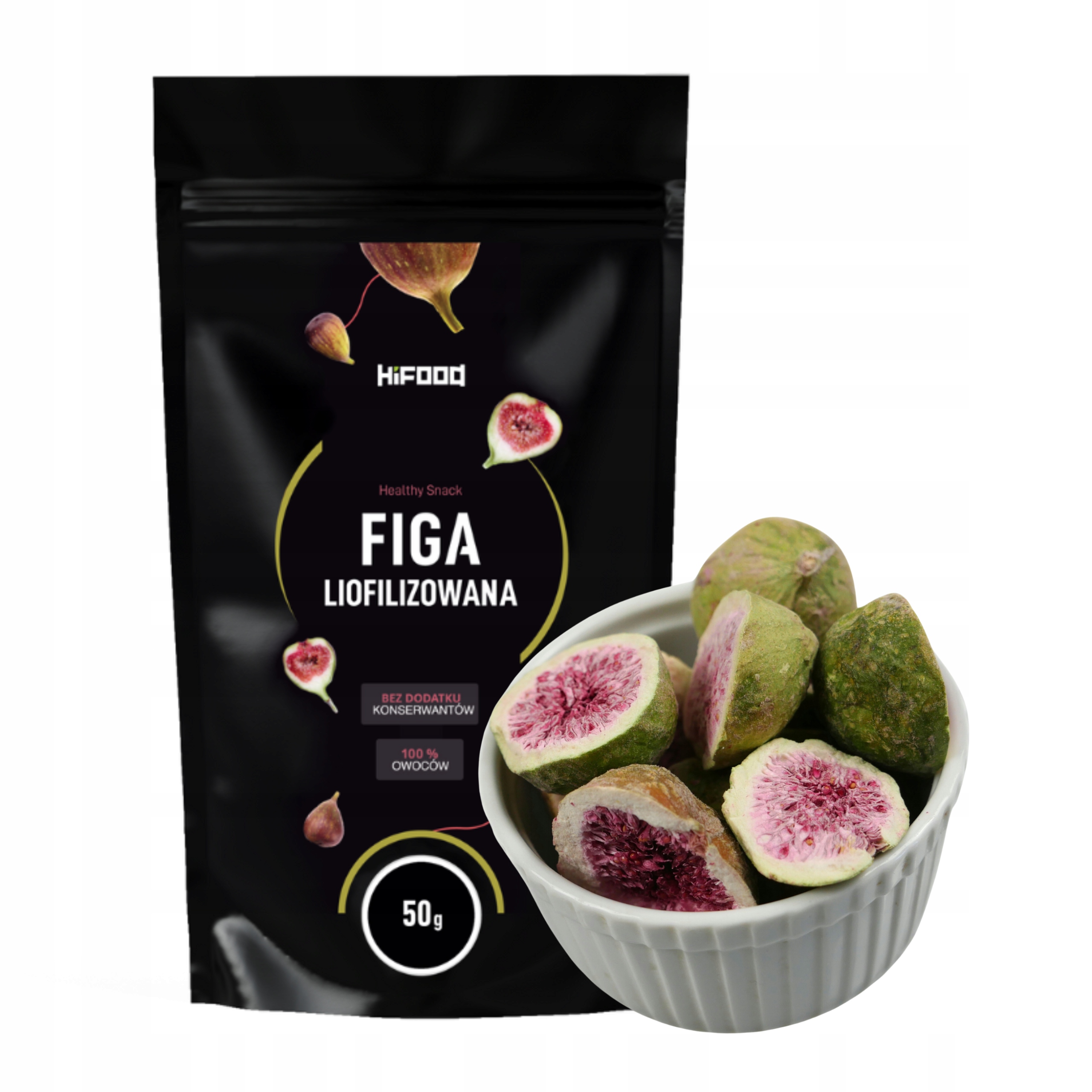 Figa Liofilizowana Połówka Figi 50 g HiFOOD