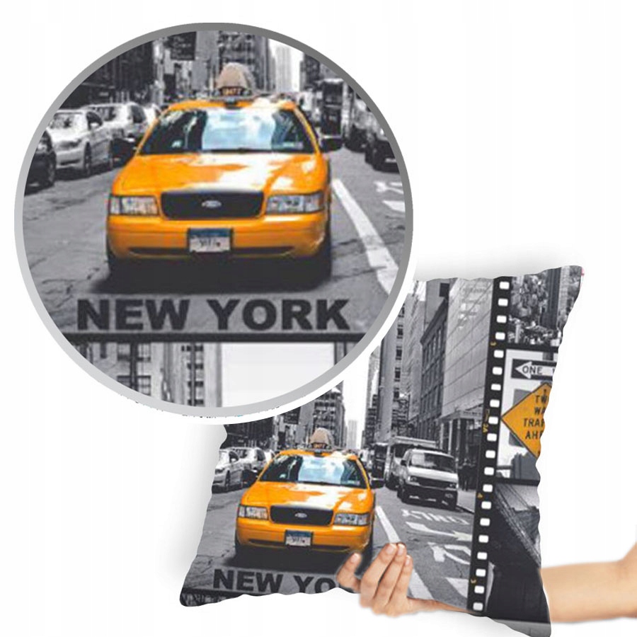 

Poszewka 40/40 w szarym ciemnym odcieniu New Jork