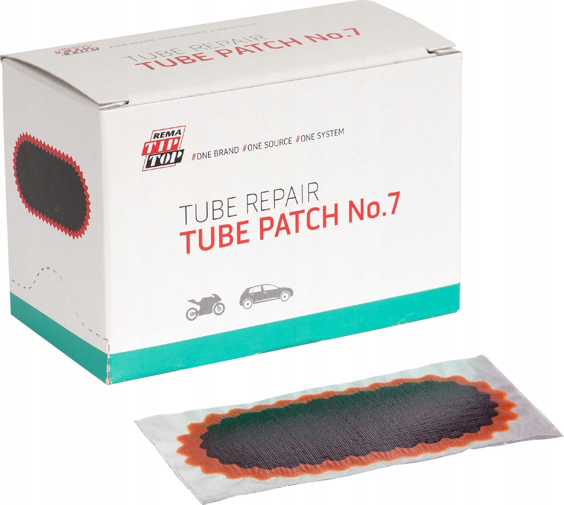 

Łatka łatki do dętek nr 7 74x37mm Tiptop 10szt