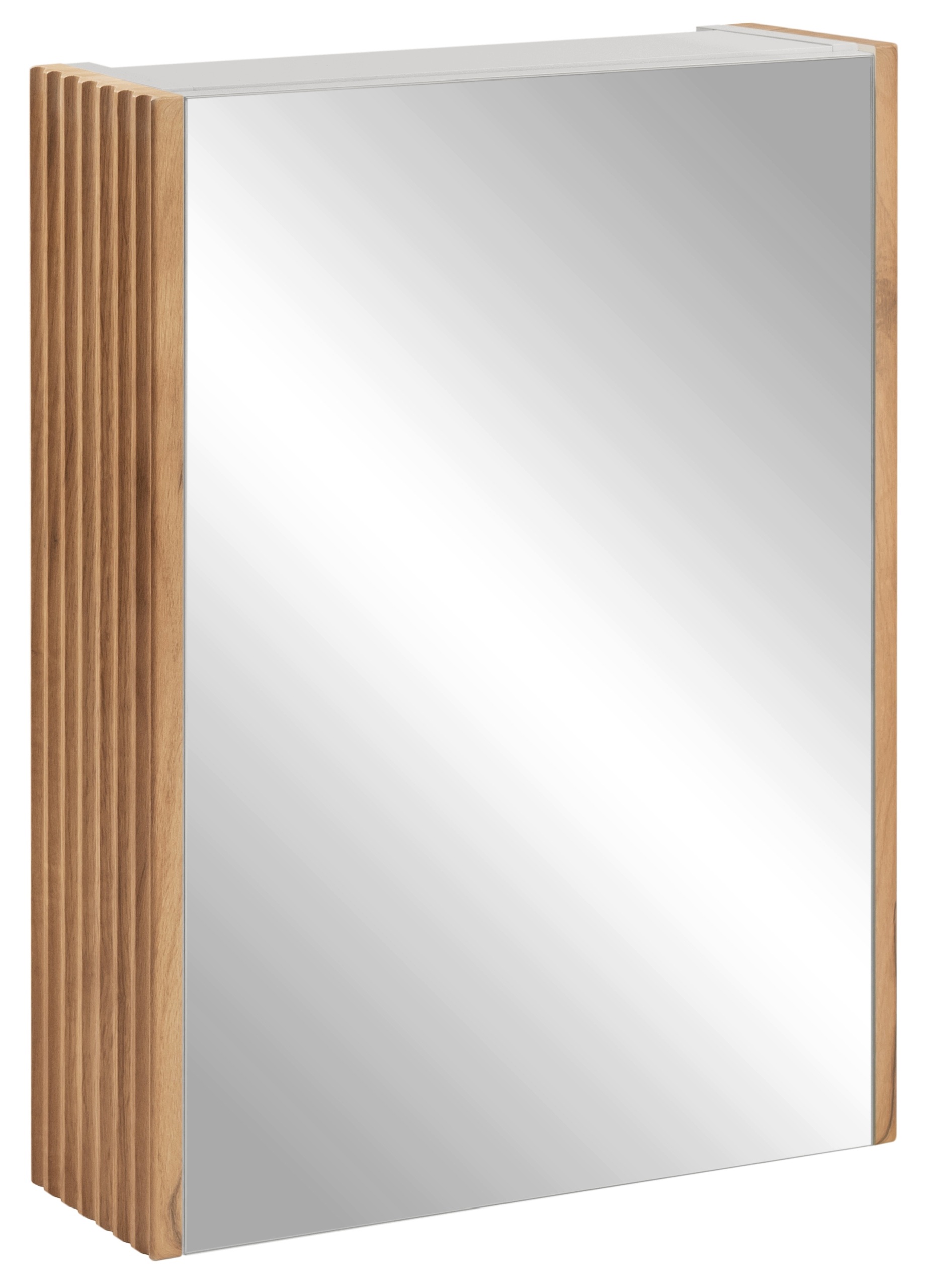 Zrcadlová skříňka Se Zrcadlem 40 Koupelnový boční panel Craft Rýhovaná Mdf