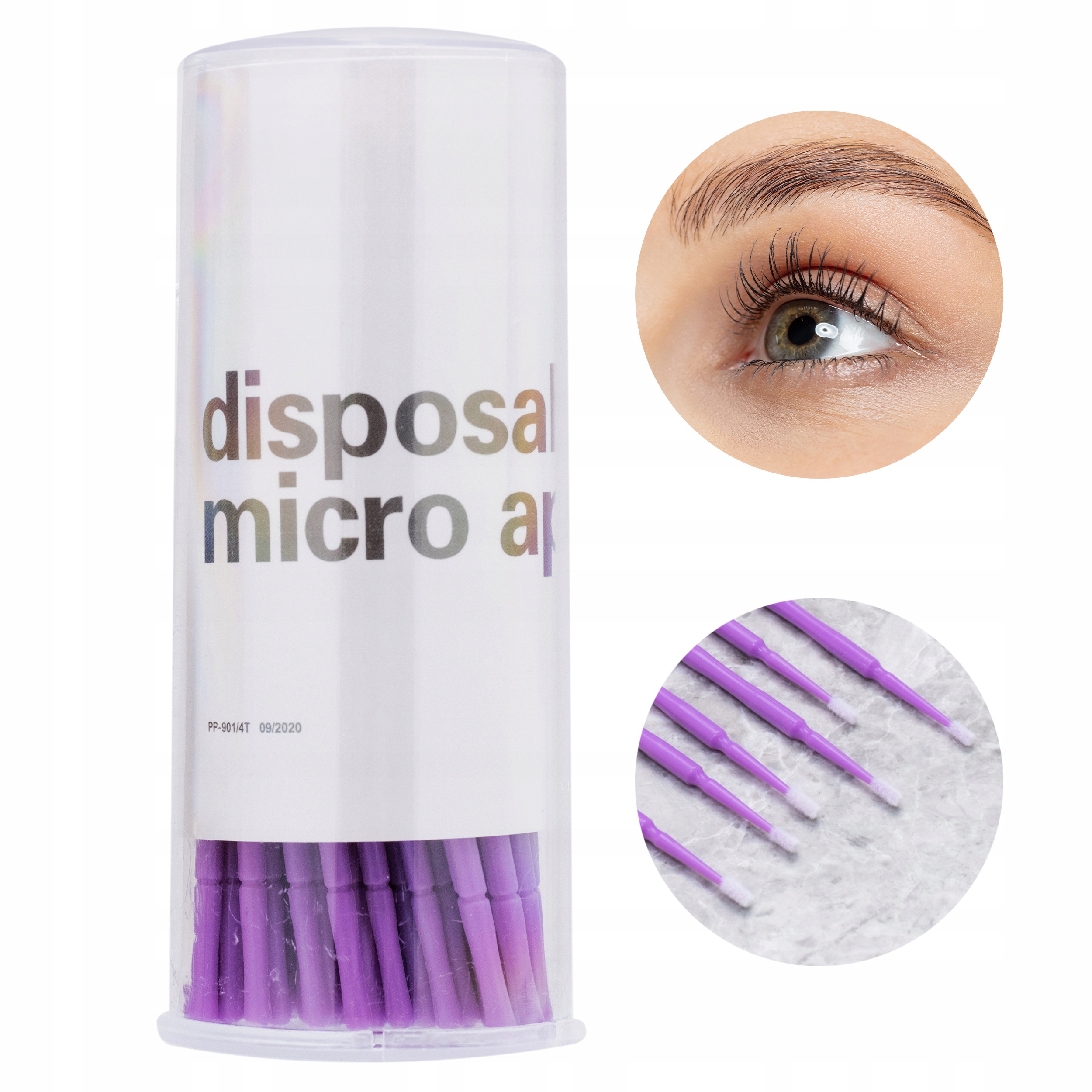 

Szczoteczki do Rzęs Aplikator 1 mm 100 szt