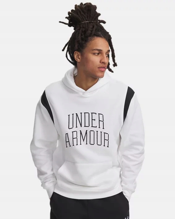 Pánská mikina Under Armour Ua Rival Fleece Nov bílá 6009353-100 2000227