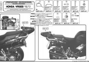 Kappa Rošt Centrálneho Kufra Honda Vfr 800 (98-01) Bez Dosky