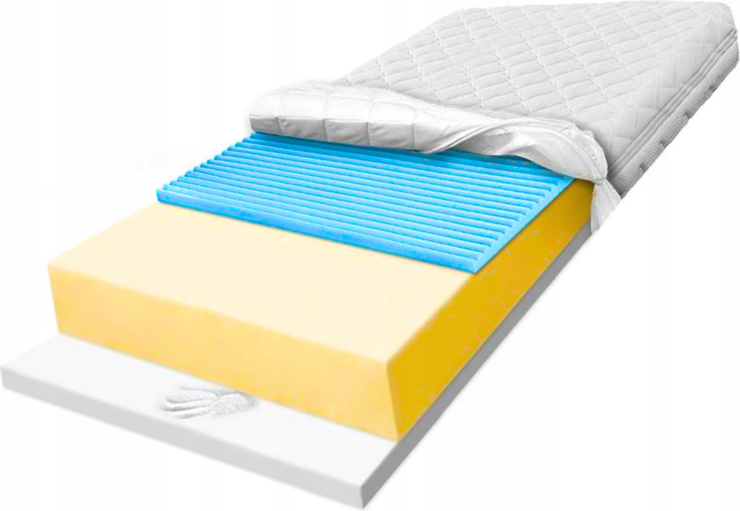 Materac z pianki masujący 170x200 H1 H2 termoplastyczny na krążenie Visco 1