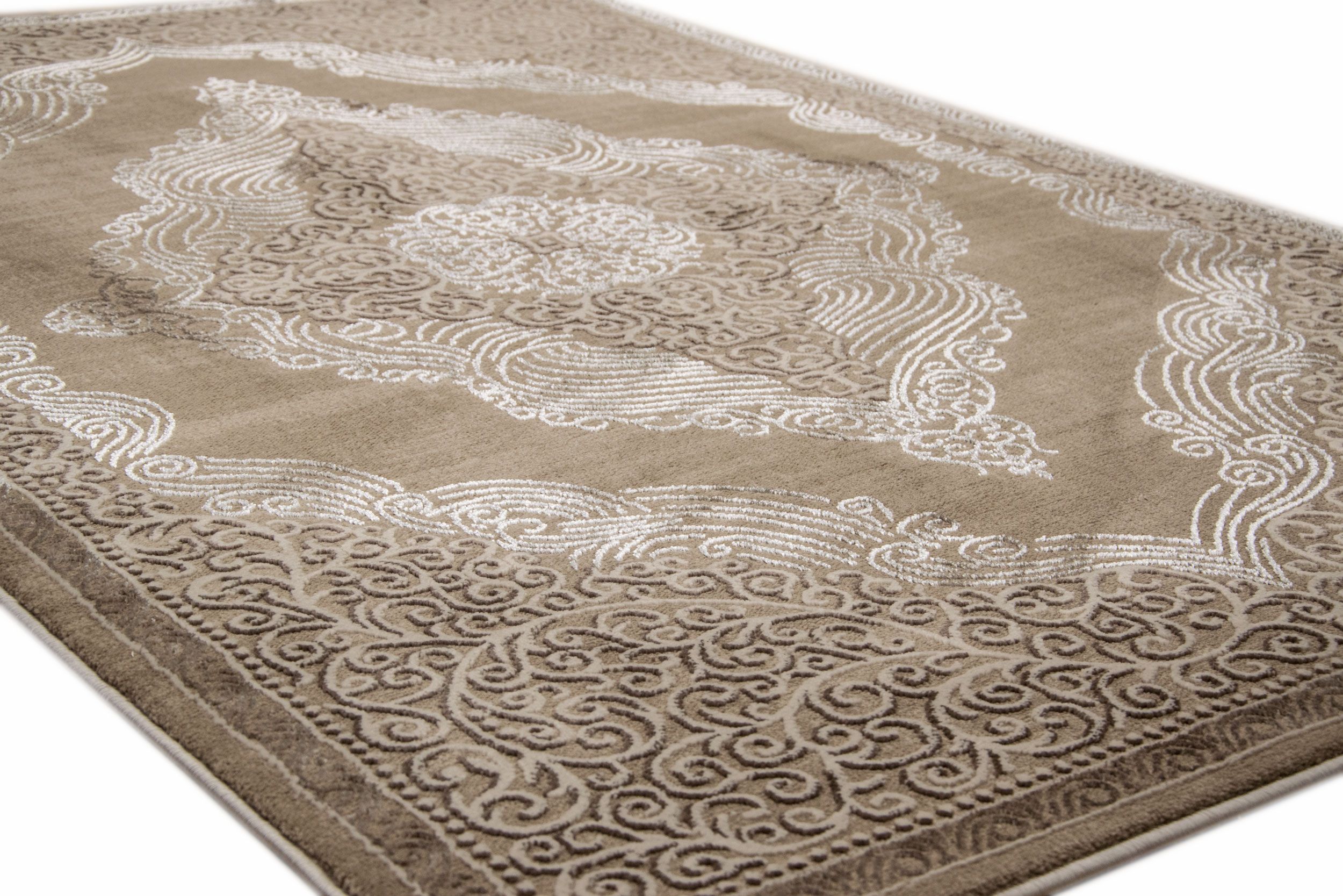 Dywan Elite 120x180 Glamour Szary Połysk