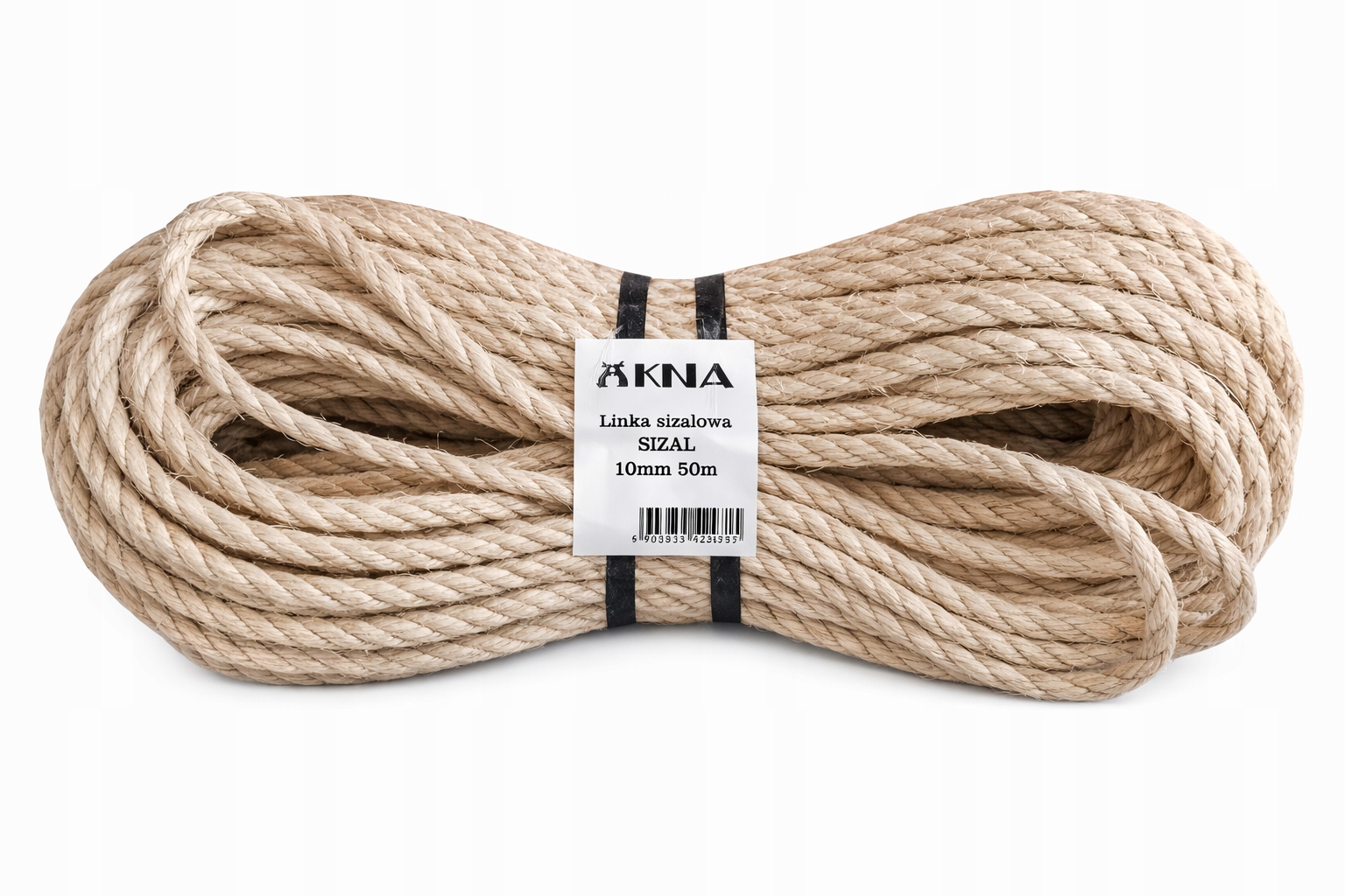 Levně Sisalové Lano Šňůra Sisal 10 mm 50 m na škrabadlo, škrabací sloupek pro kočky