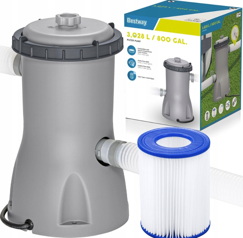 Filtračná bazénová filtračná pumpa s filtrom 3028 L/h 58386
