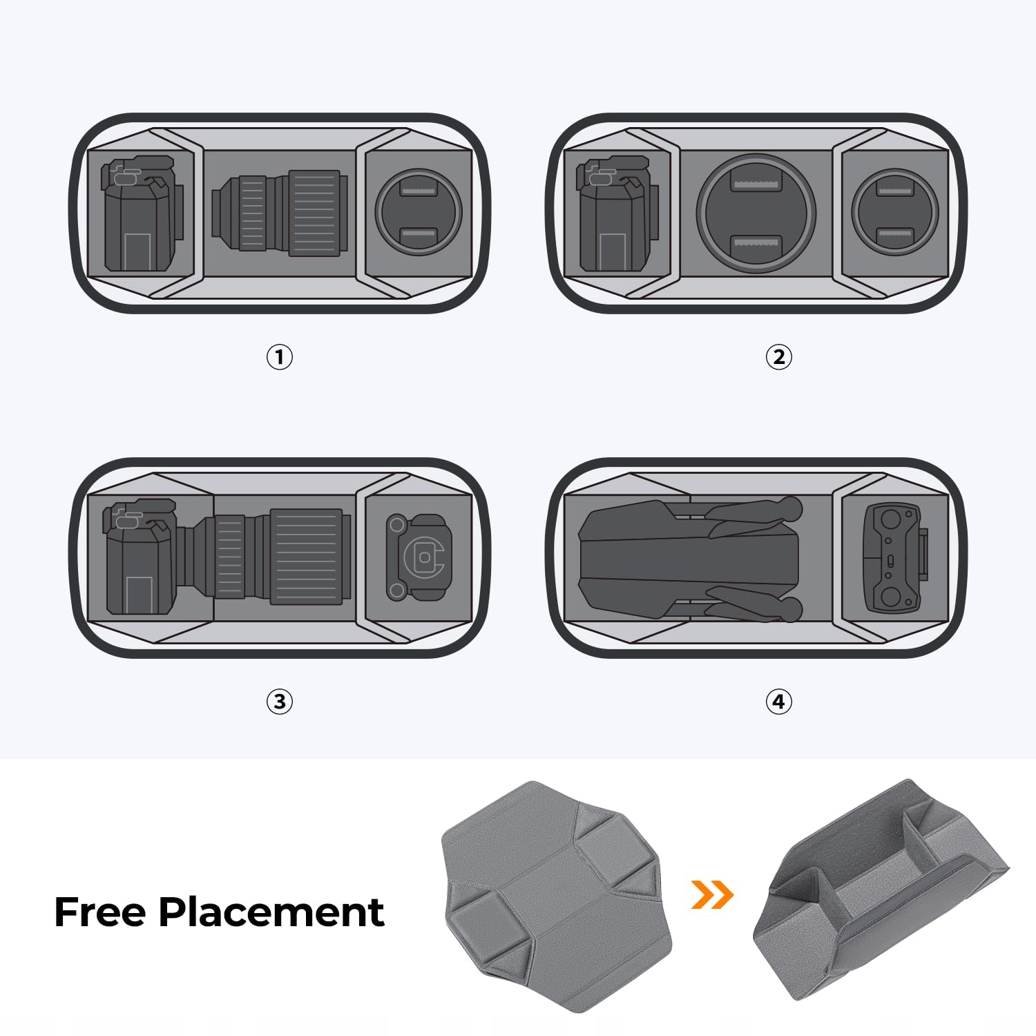 K&F CONCEPT Plecak Na Aparat Kompatybilny Z Canon Nikon Sony DJI — miniatura 3
