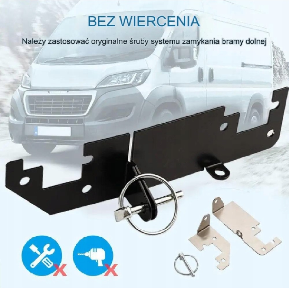 BLOKADA ANTYWŁAMANIOWA DRZWI KLAPY TYŁ DUCATO JUMPER CZARNA