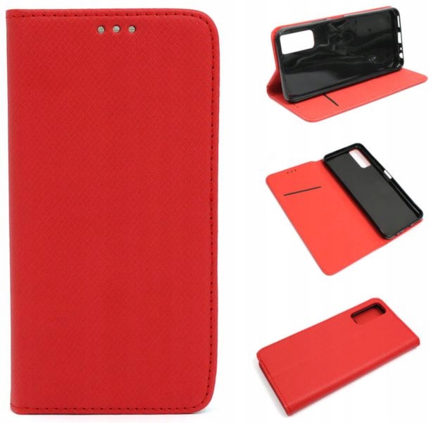 

Etui Pokrowiec Magnet do Vivo Y11s czerwon +szkło