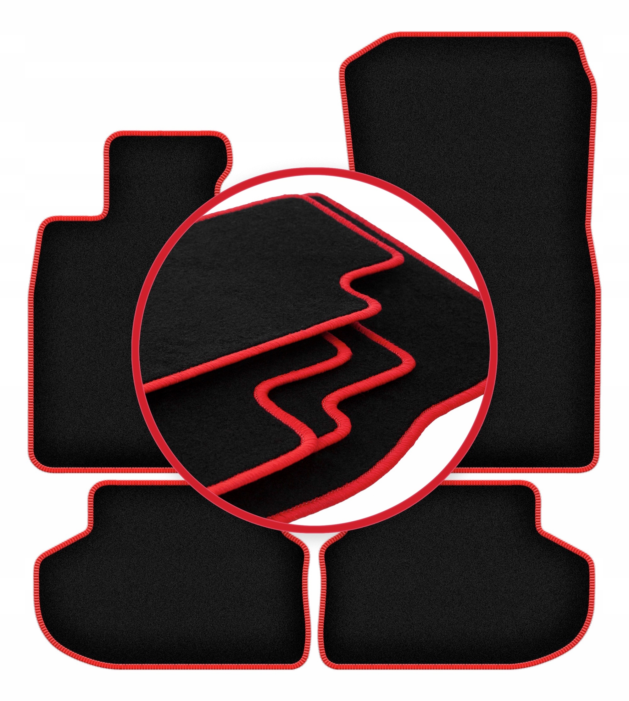 Automobilové velurové koberce Lux pro Bmw 5 F10 Fl xDrive sedan (2013-2017)