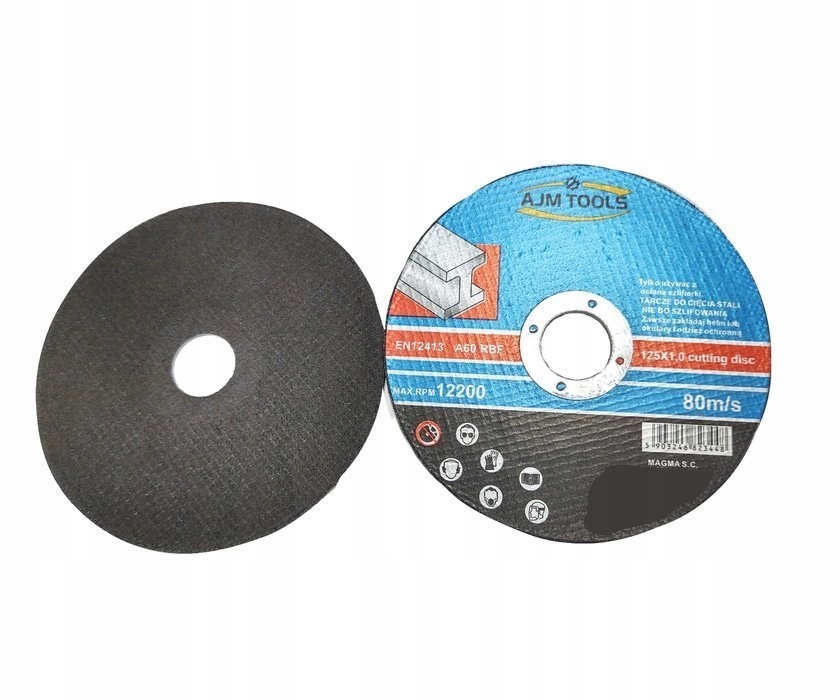 100 tarcz do cięcia stali metalu flex 125 x 1,0 Marka AJM Tools