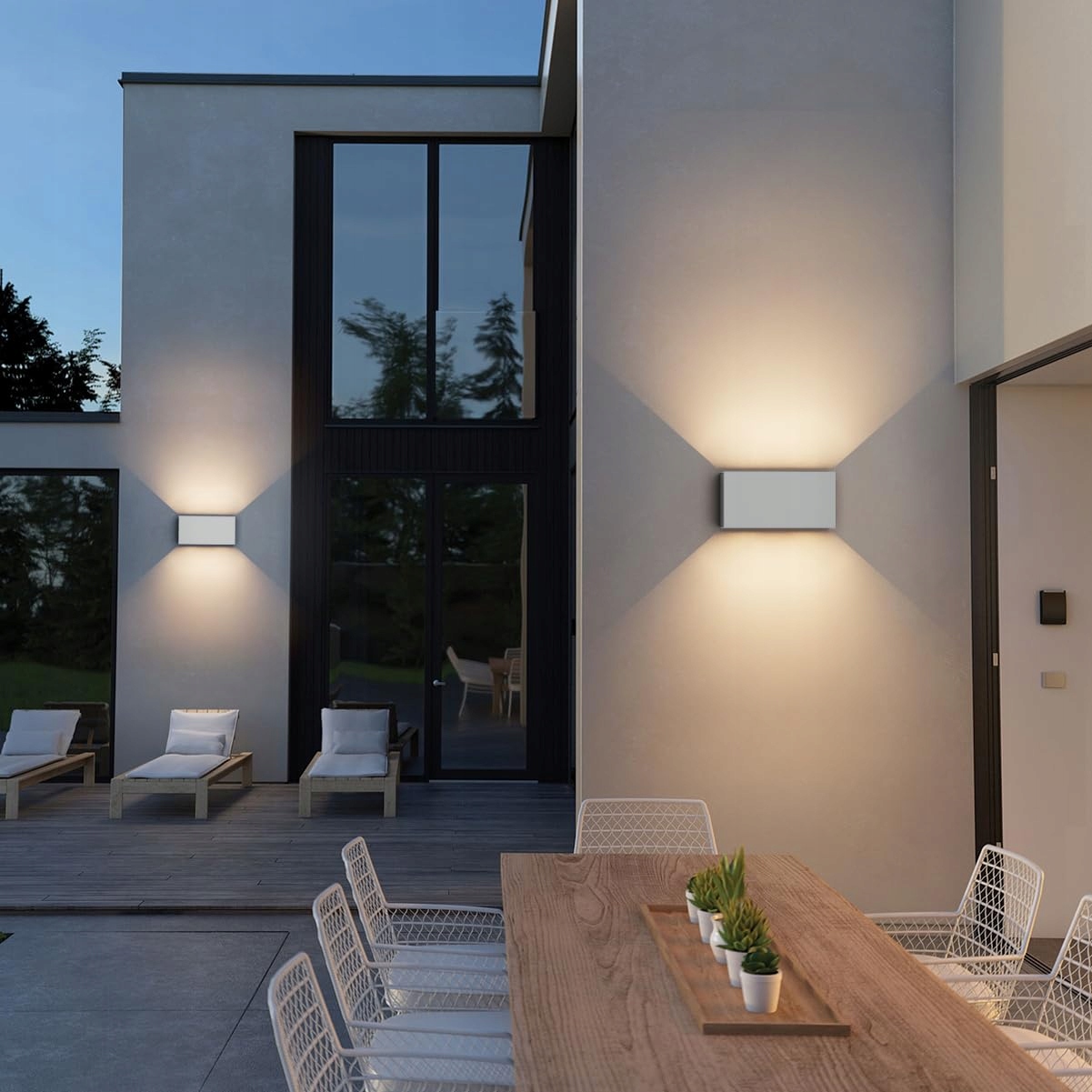 KLIGHTEN Lampa Zewnętrzna 24W z Czujnikiem Ruchu IP65 3000K Szara — miniatura 7