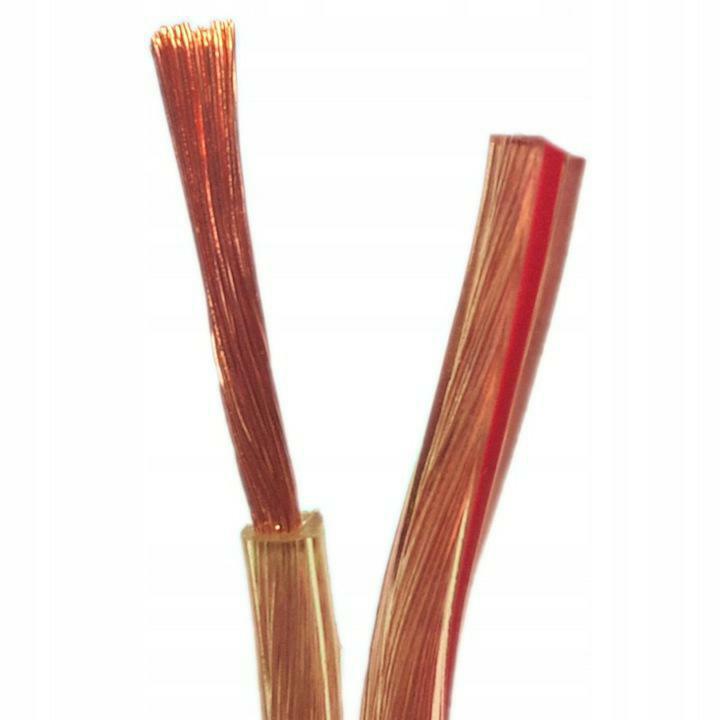 

Przewód Kabel Głośnikowy Tlyp 2x1mm 100% Miedź 10m