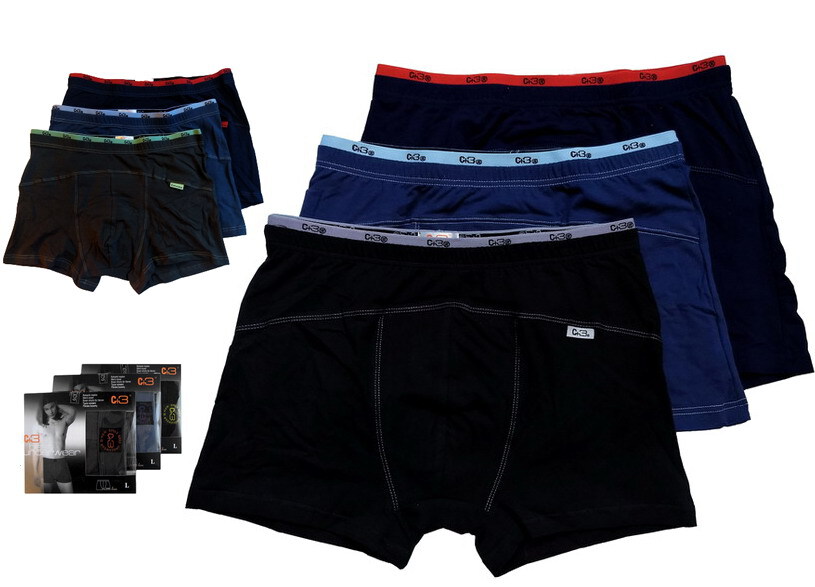 6x Bokserki męskie C+3 Na Lekkiej Gumie 108-114cm majtki Spodenki Tu- 3XL