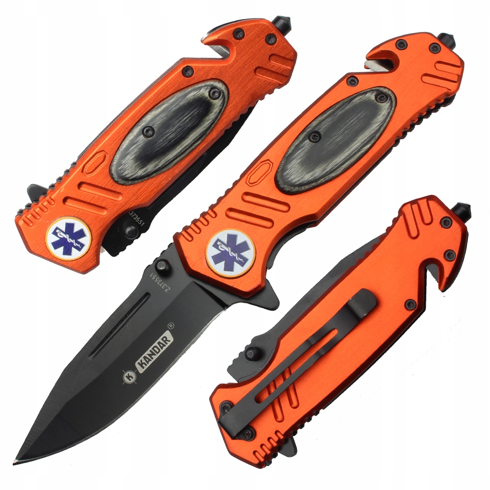 Nóż Scyzoryk Ratowniczy Kandar Edc Liner-Lock KN14