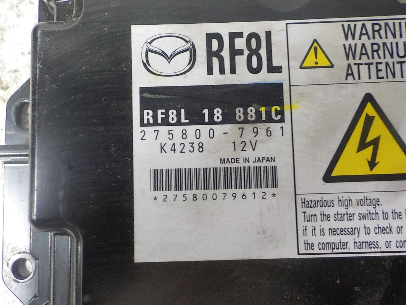 MAZDA 5 e computer Centralina RF8L18881C 275800-7961