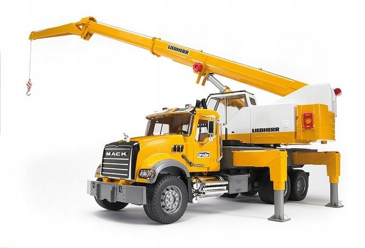 Bruder 02818 Mack dźwig Liebherr 1,3m Wiek dziecka 3 lata +