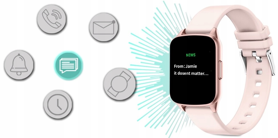 ZEGAREK DAMSKI SMARTWATCH G. ROSSI PULS PL +GRAWER Typ naręczny