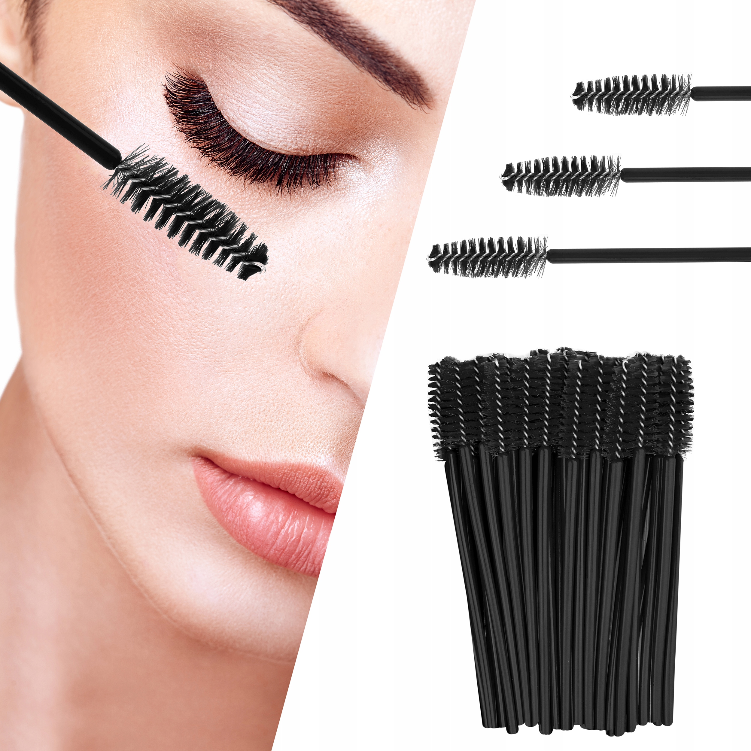 Szczoteczka do rzęs brwi spiralka uniwersalna 50sz