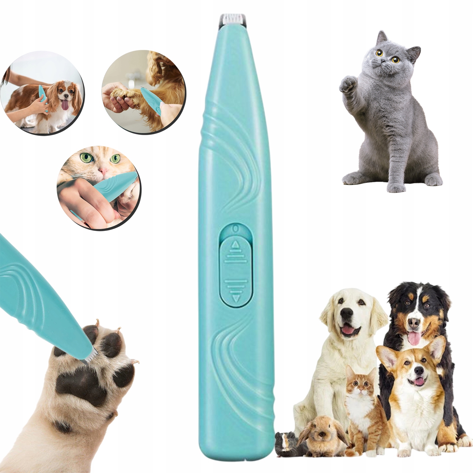 Levně Elektrický Zastřihovač Pro Psa A Kočku, Mini Bezdrátový, Pro Stříhání Srsti