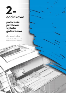 Formularz Do Nadruku 2-ODCINKOWE Polecenie Przelewu F-110-3 Druk Biurowy A4