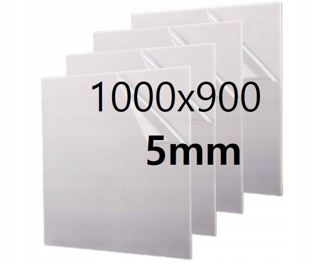 Pleksi Plexi Plexa deska na míru mléčná opál 100 cm x 90 cm x 5 mm