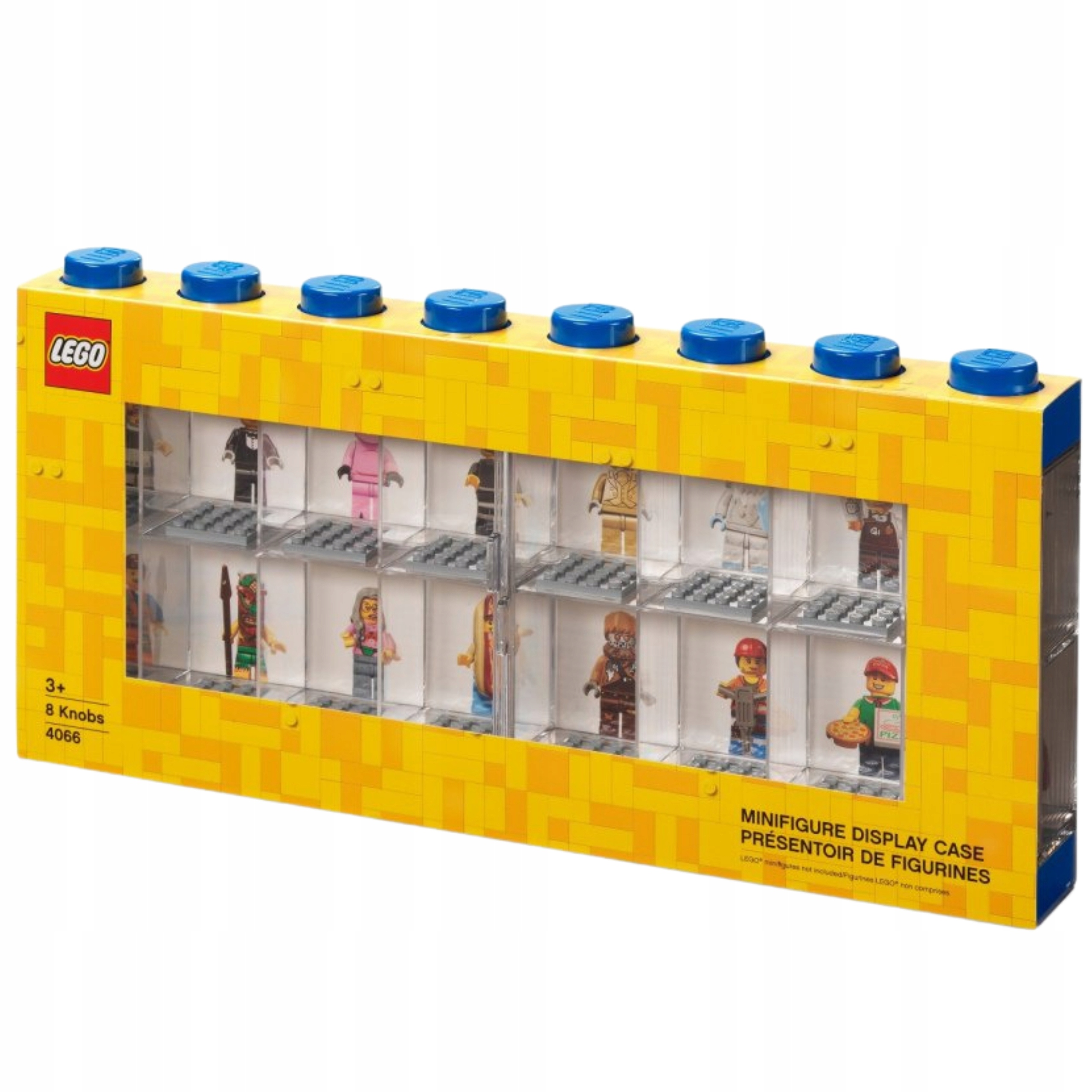 Lego vitrína pro 16 minifigurek Lego (modrá)