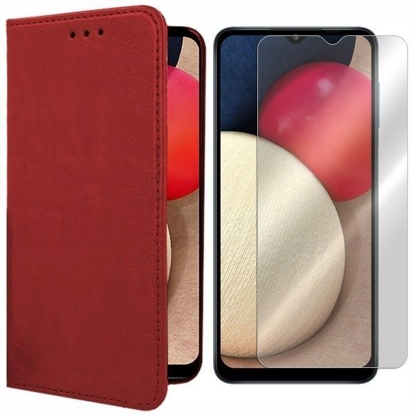 

Etui Do Samsung Galaxy A02S SM-A025 Skóra + Szkło