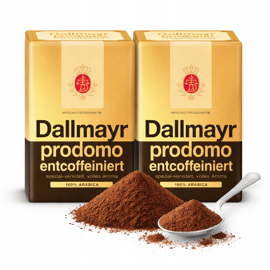 Levně Mletá káva bez kofeinu Dallmayr 500 g Plná chuť Bez kofeinu