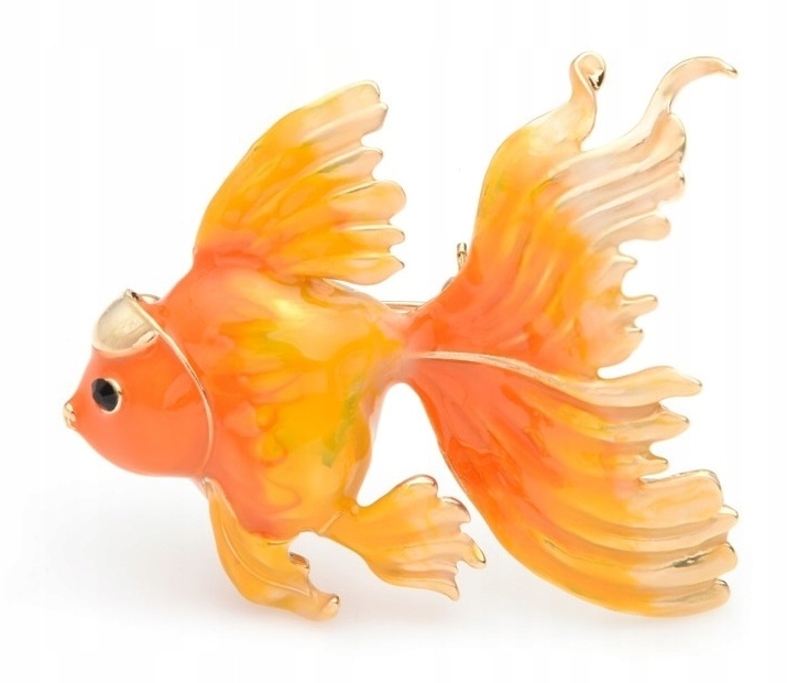 

Broszka - złota rybka Welon - jakość Lux z Pl