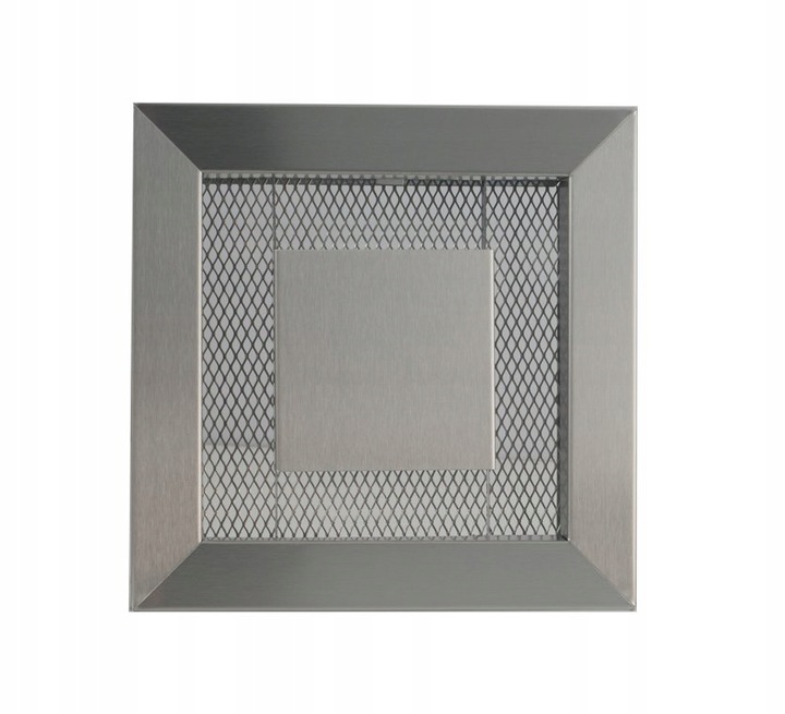 

Kratka wentylacyjna metalowa ozdobna inox 14x14